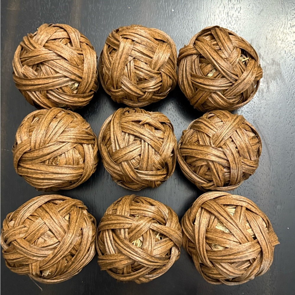 Natural Brown Decorative Rattan Balls